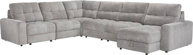 Meriwether Gray 6 Pc Power Slider Sectional - Thumbnail - Image 1