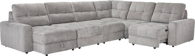 Meriwether Gray 6 Pc Power Slider Sectional - Thumbnail - Image 3