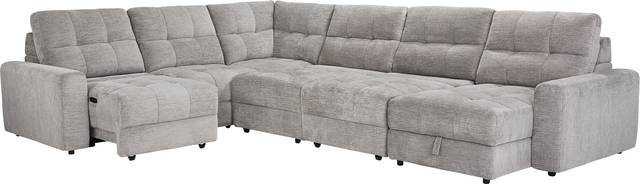 Meriwether Gray 6 Pc Power Slider Sectional - Thumbnail - Image 3