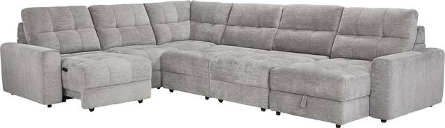 Meriwether Gray 6 Pc Power Slider Sectional - Thumbnail - Image 3