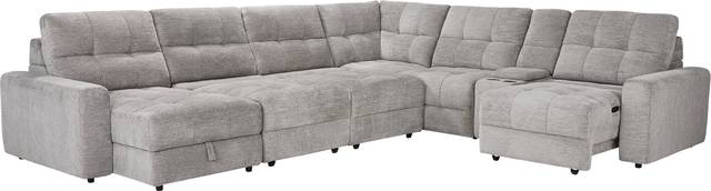 Meriwether Gray 7 Pc Power Slider Sectional - Thumbnail - Image 3