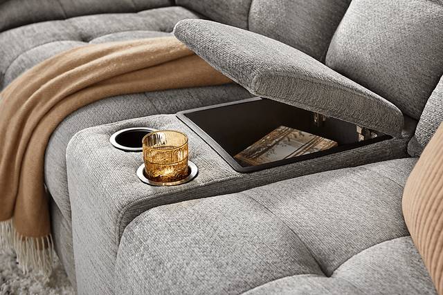 Meriwether Gray 7 Pc Power Slider Sectional - Thumbnail - Image 3