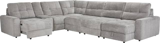 Meriwether Gray 7 Pc Power Slider Sectional - Thumbnail - Image 3