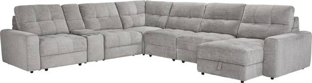 Meriwether Gray 7 Pc Power Slider Sectional - Thumbnail - Image 1