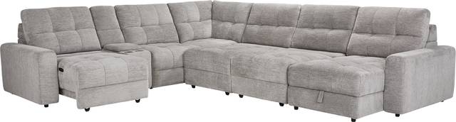 Meriwether Gray 7 Pc Power Slider Sectional - Thumbnail - Image 3