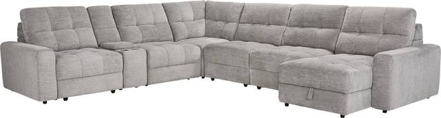 Meriwether Gray 7 Pc Power Slider Sectional - Thumbnail - Image 1