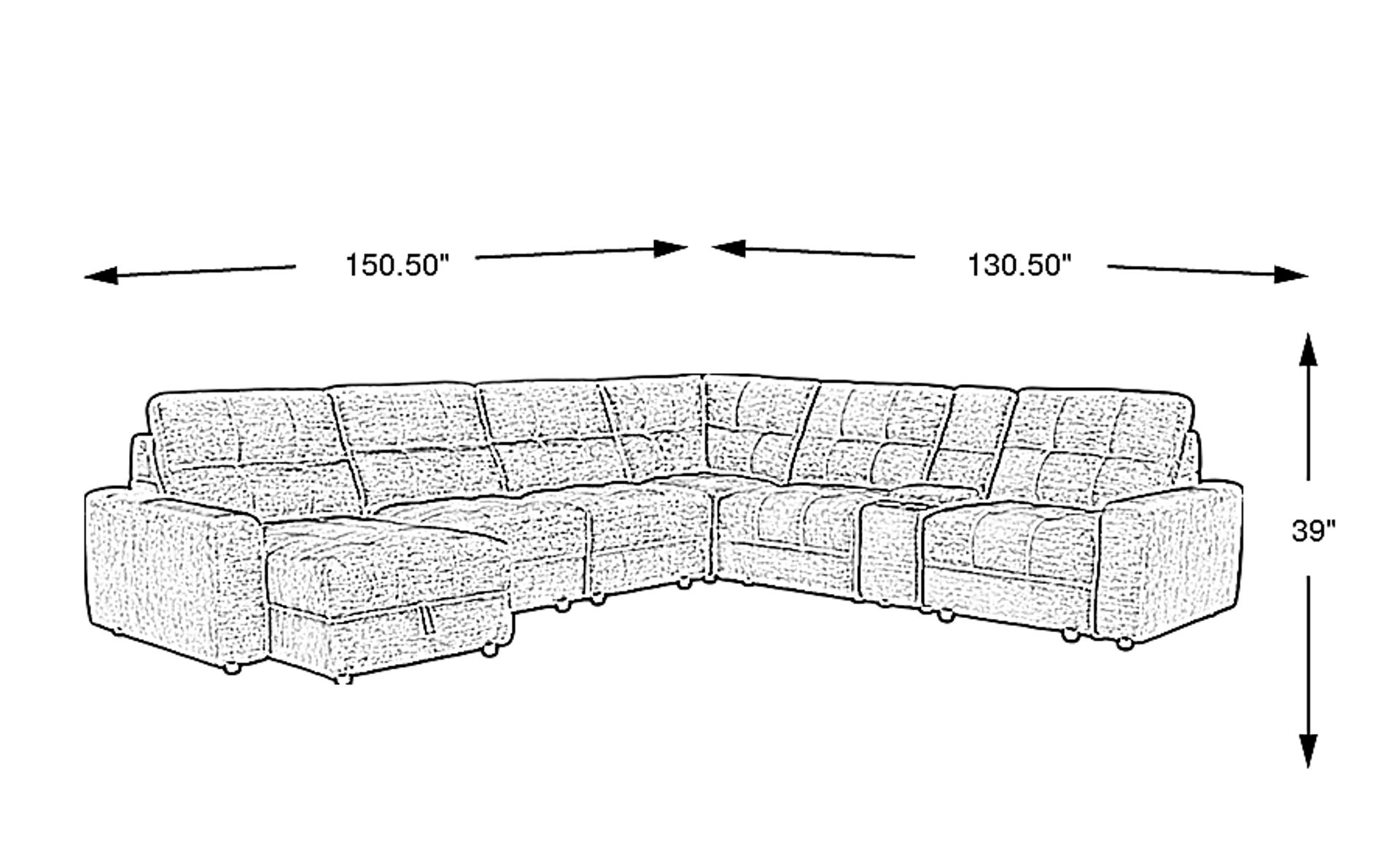 Dimension Image. Please refer to the Dimension Tab on this page for dimension details.