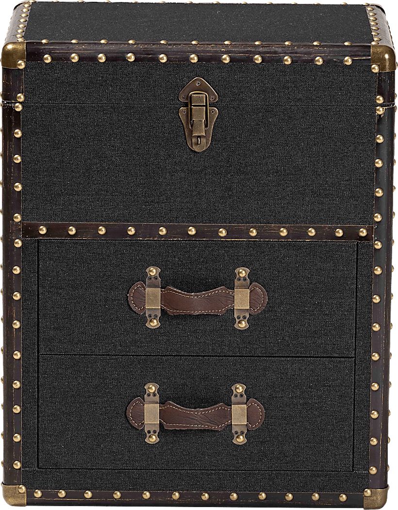 Meriwethery Black Storage Cabinet - Thumbnail 2