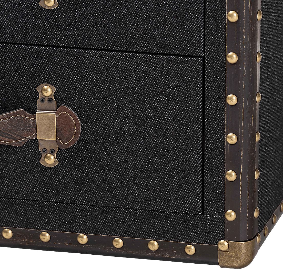 Meriwethery Black Storage Cabinet - Thumbnail 4