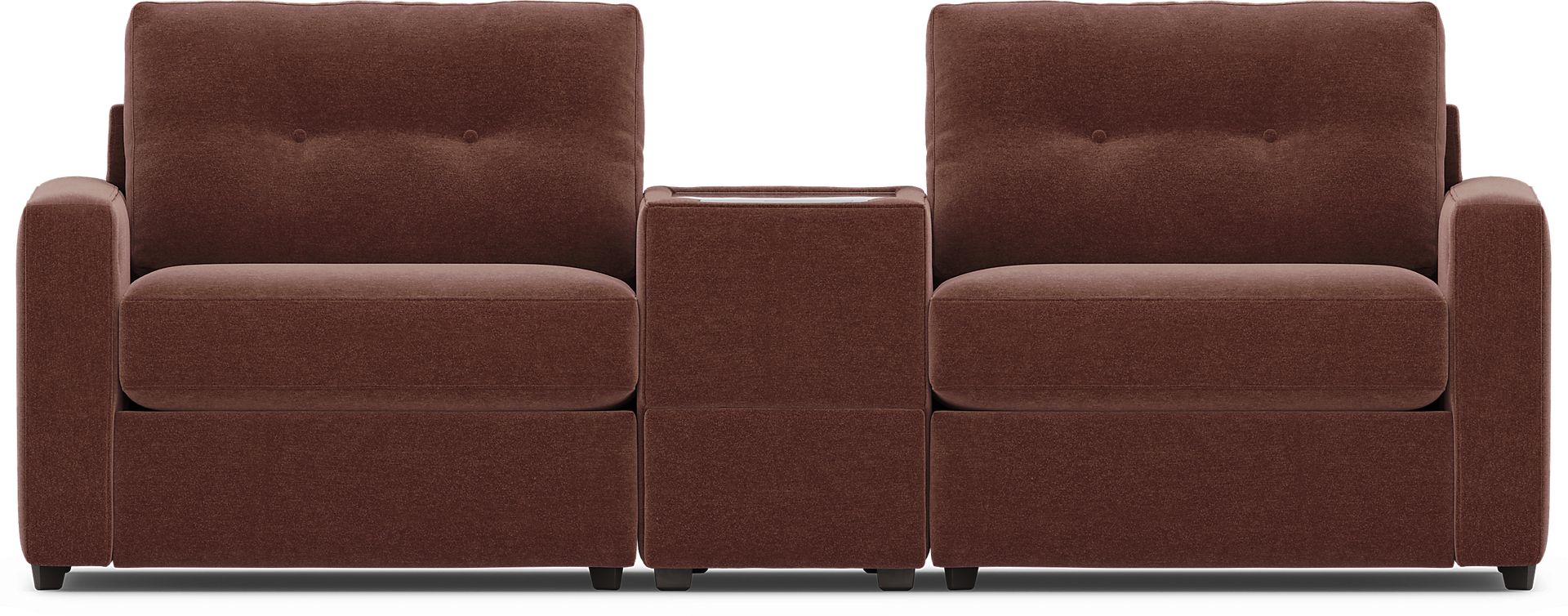 Merlot 3 Pc Power Reclining ModularOne with Media Console - Image 3