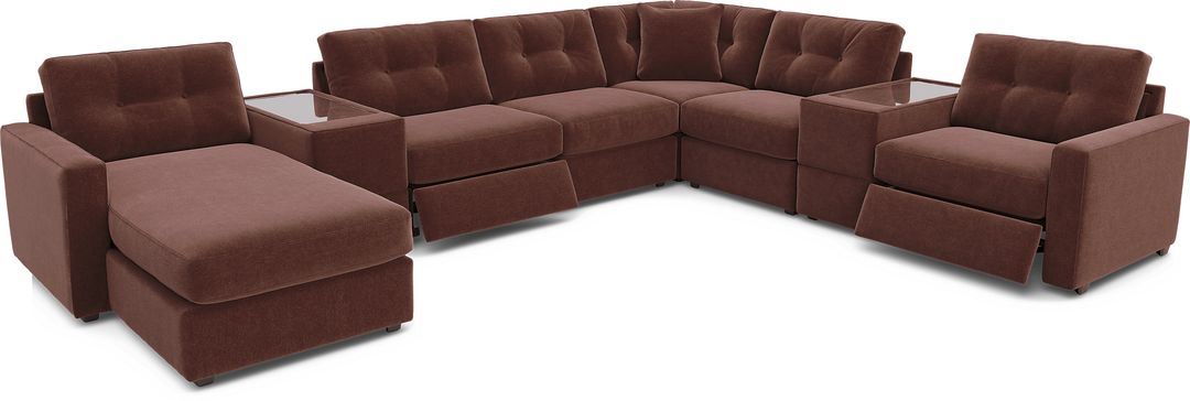 Merlot 8 Pc Power Reclining ModularOne