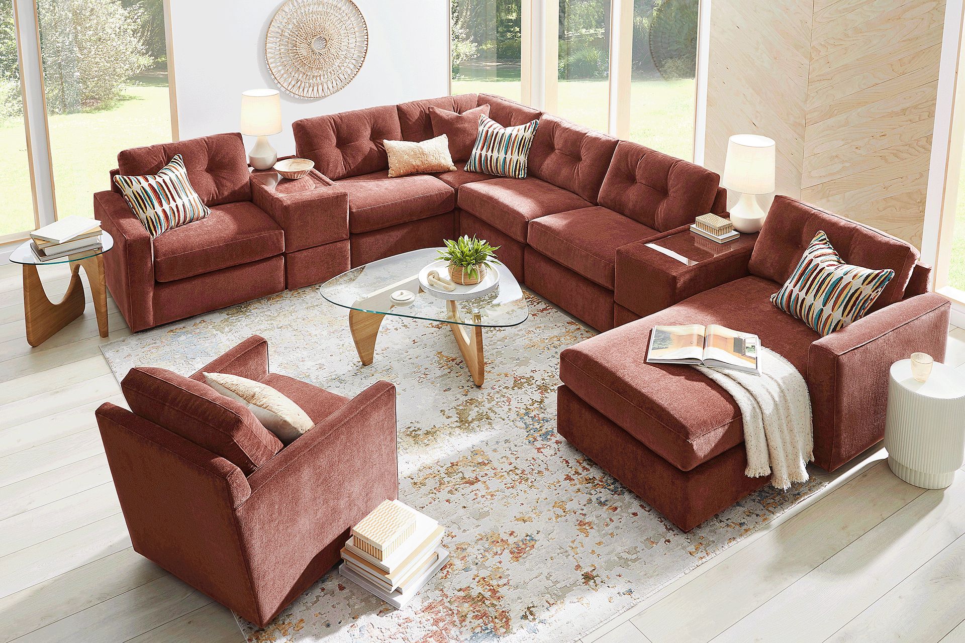Merlot 8 Pc Power Reclining ModularOne - Image 2