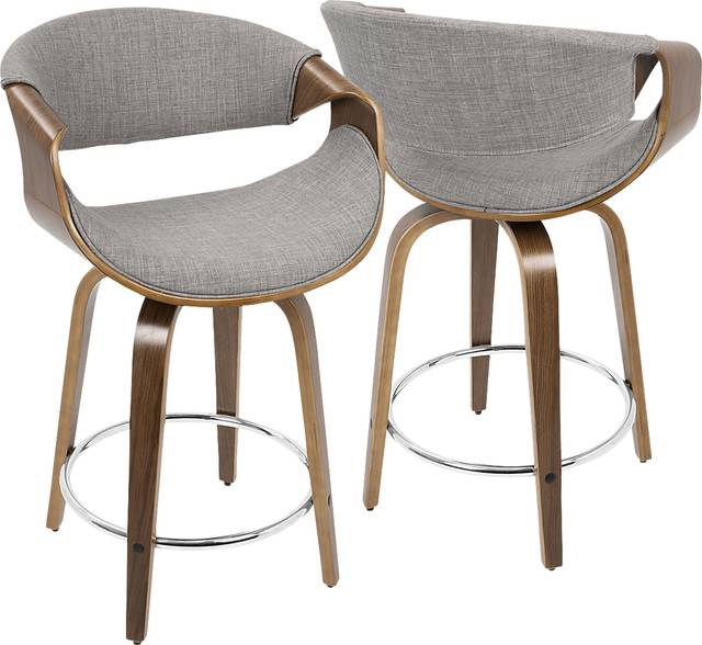 Mermod Gray Counter Height Stool, Set of 2 - Thumbnail - Image 10