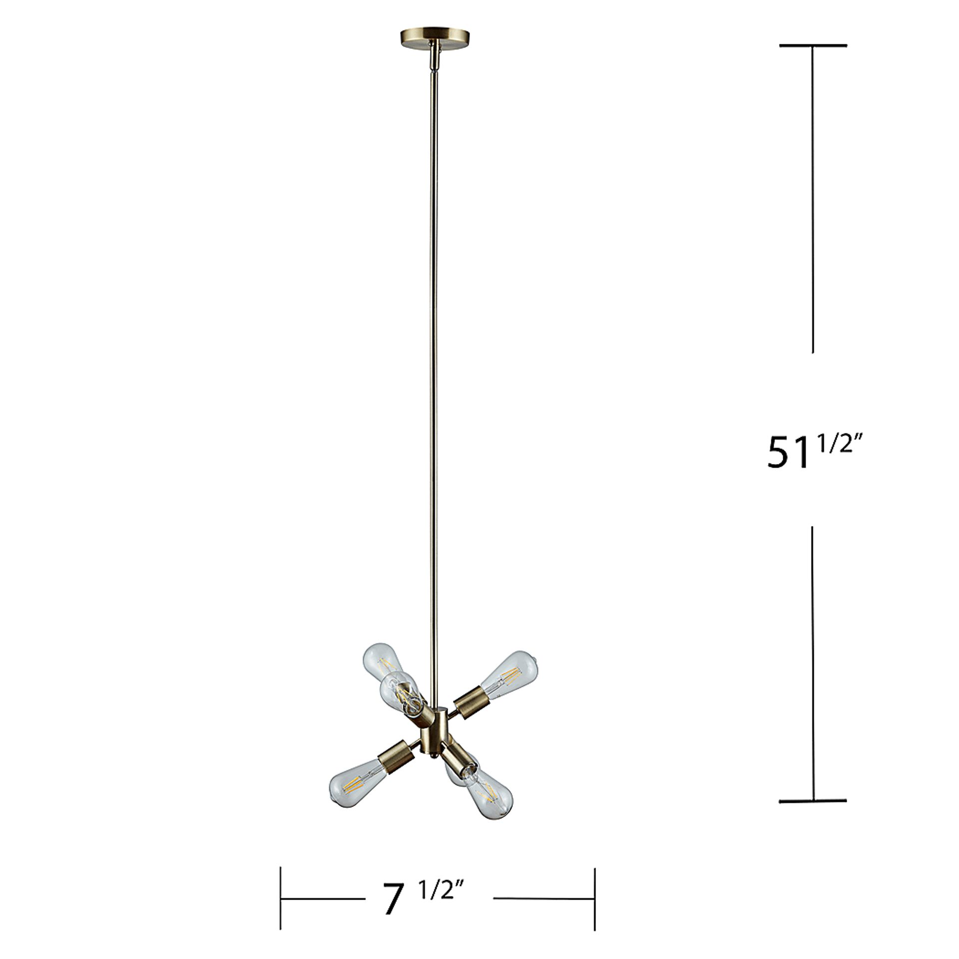 Merramic Drive Brass Pendant - Image 6