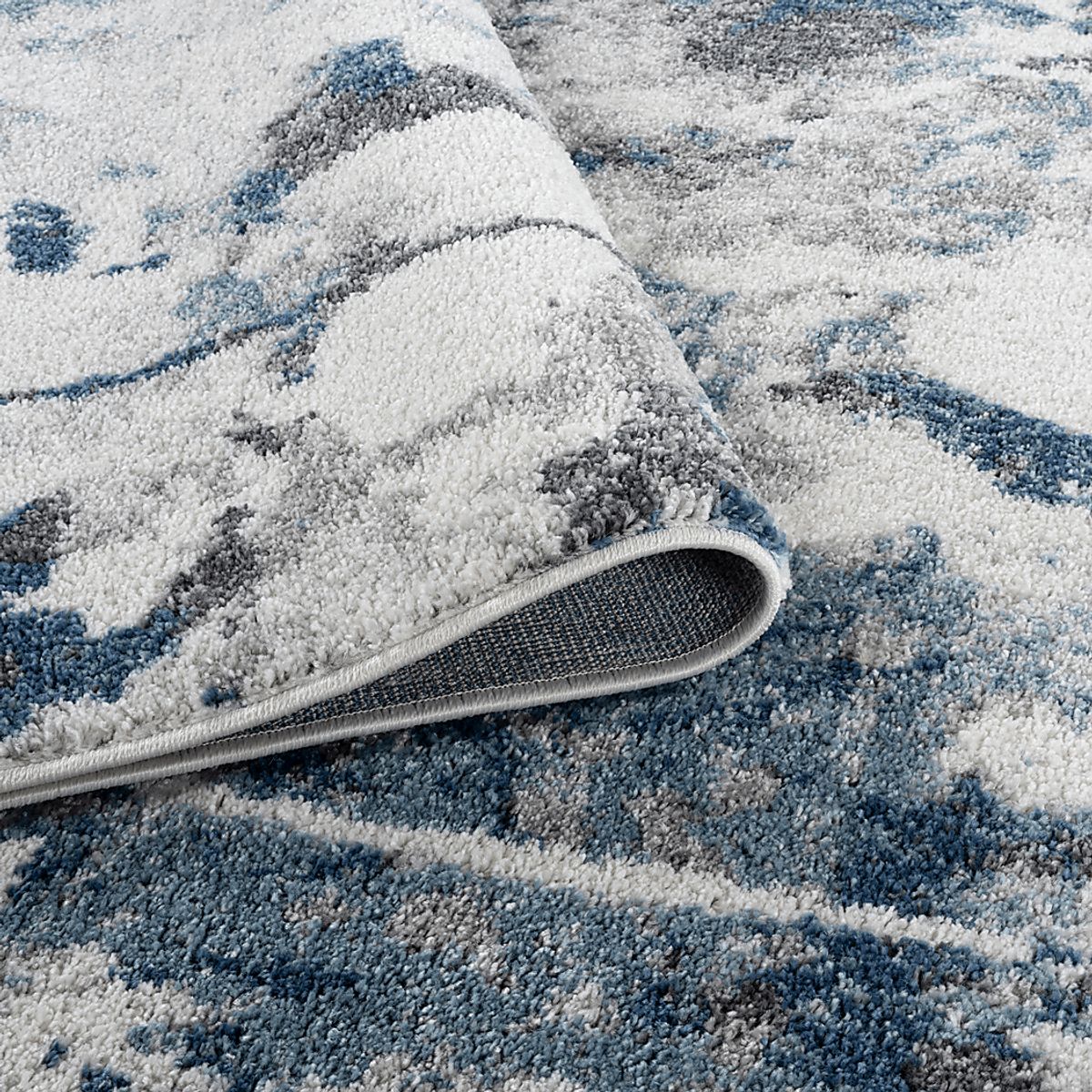 Merrane Blue,Gray Rugs | Rooms to Go