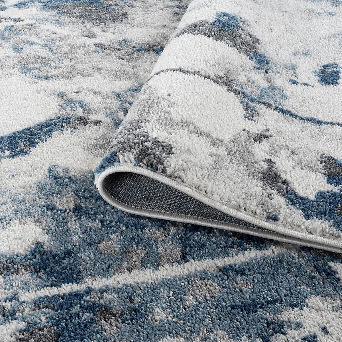 Merrane Blue,Gray Rugs | Rooms to Go