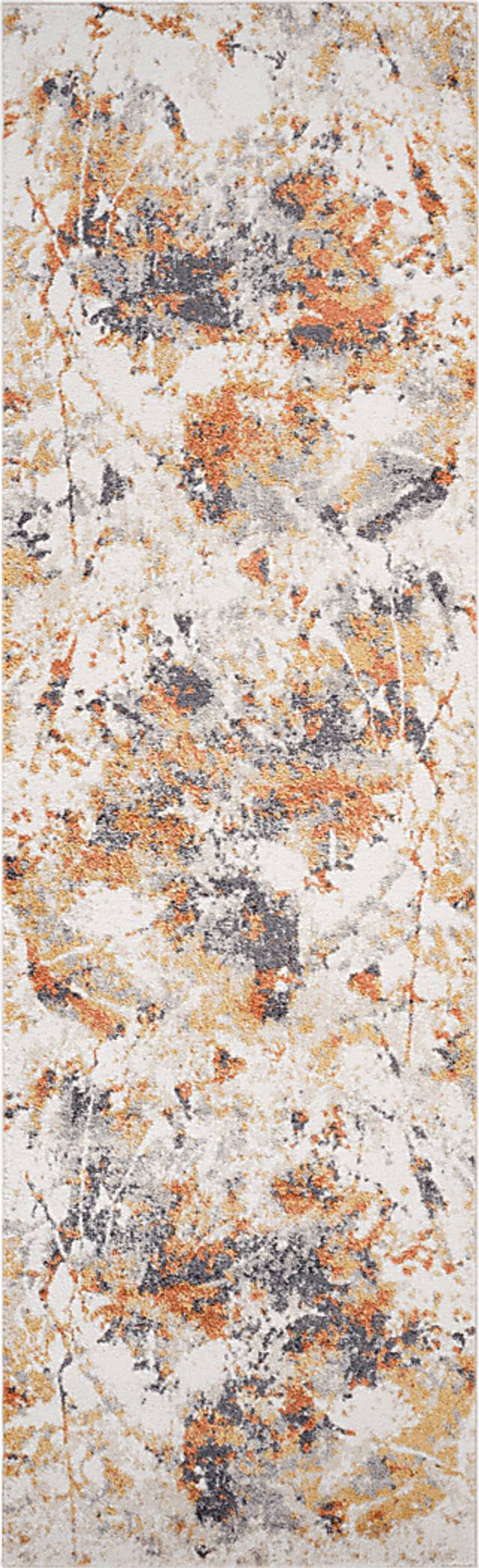 Merrane Orange 2'7 x 9' Runner Rug - Thumbnail - Image 1