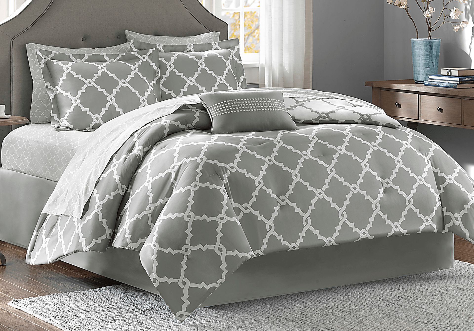 Merritt Gray 9 Pc Queen Comforter Set - Image 1