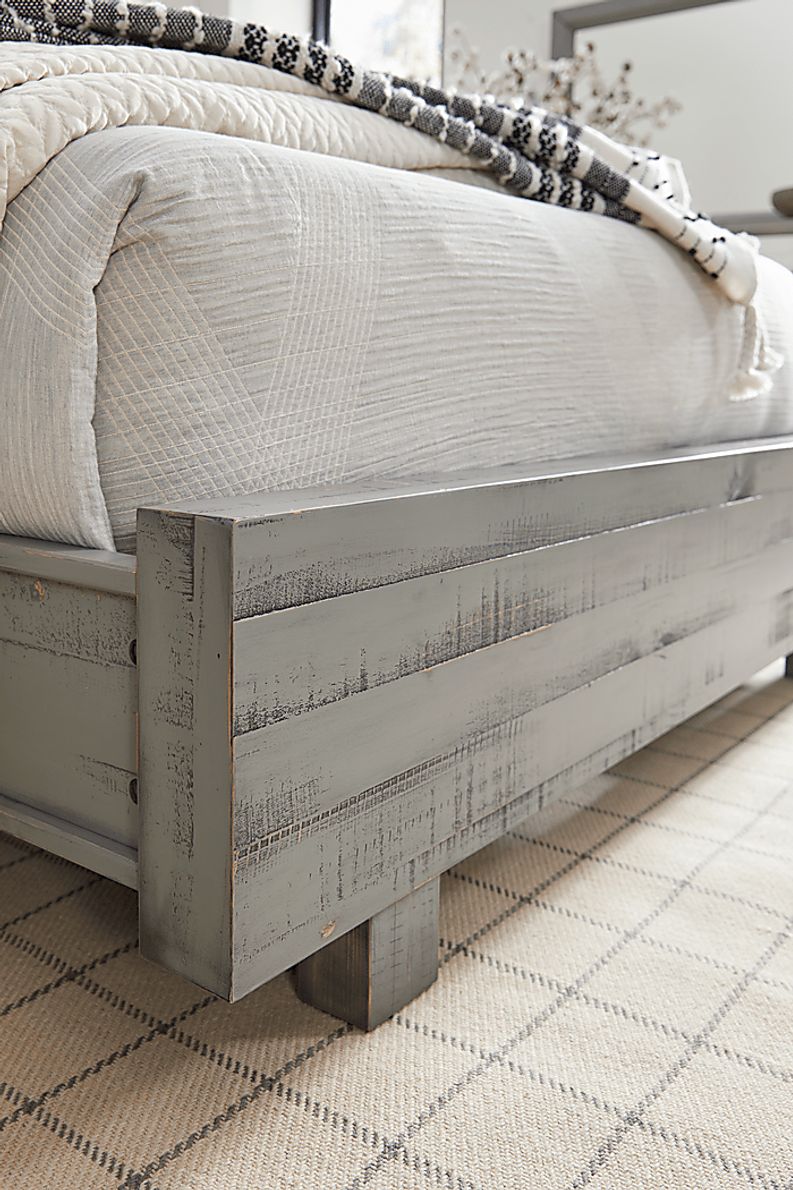 Merriwood Hills Gray 3 Pc Queen Panel Bed