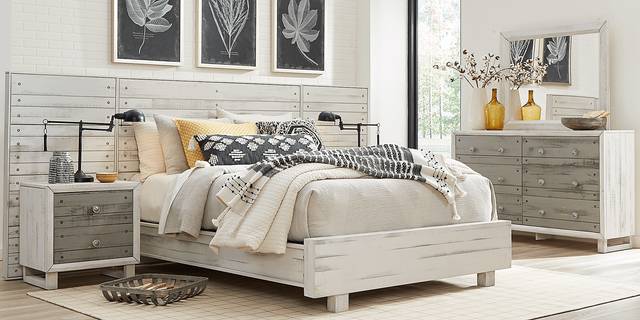 Merriwood Hills White 9 Pc King Wall Bedroom - Thumbnail - Image 2