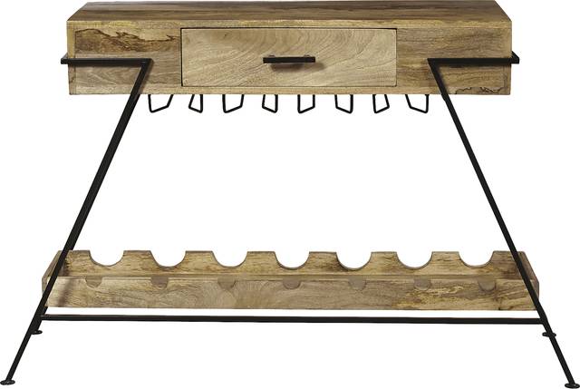 Merroway Brown Bar Cart - Thumbnail - Image 2