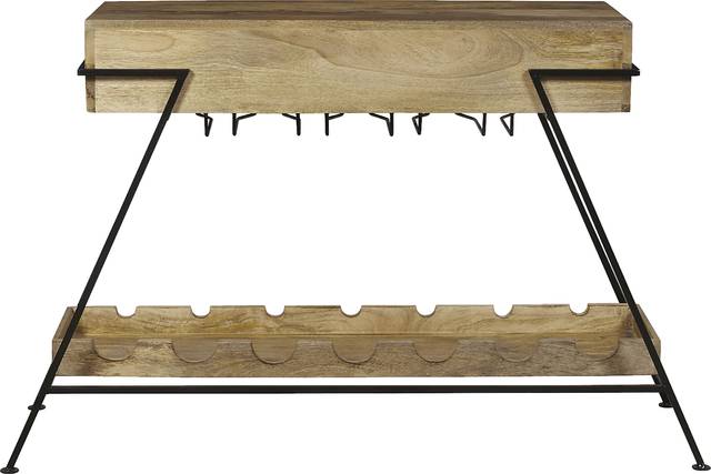 Merroway Brown Bar Cart - Thumbnail - Image 5