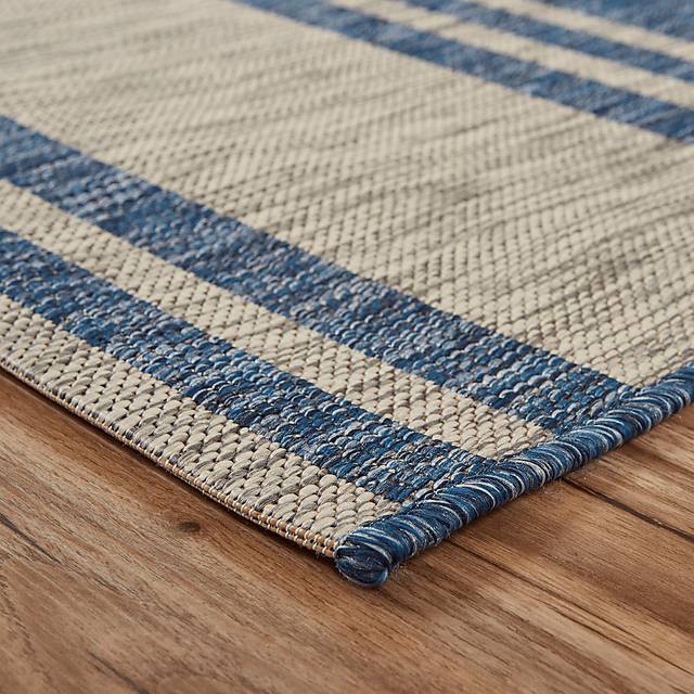 Merryn Blue 7'9 x 9'5 Indoor/Outdoor Rug - Thumbnail - Image 2