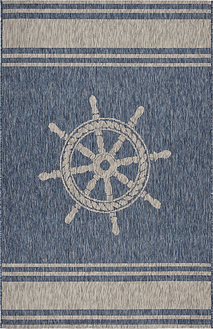Merryn Blue 7'9 x 9'5 Indoor/Outdoor Rug