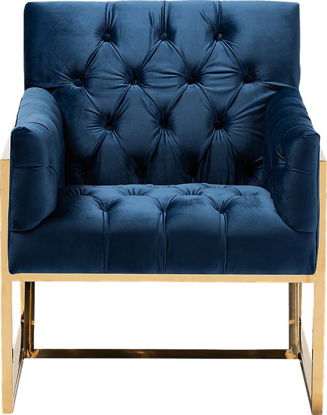 Mesbury Navy Accent Chair - Thumbnail - Image 3