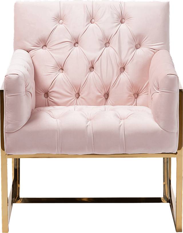 Mesbury Pink Accent Chair - Thumbnail - Image 3