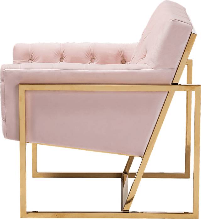 Mesbury Pink Accent Chair - Thumbnail - Image 4