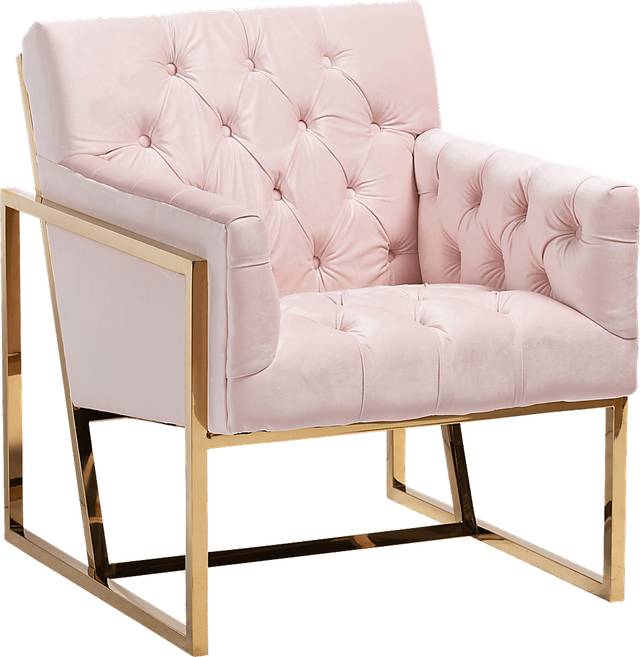 Mesbury Pink Accent Chair - Thumbnail - Image 1