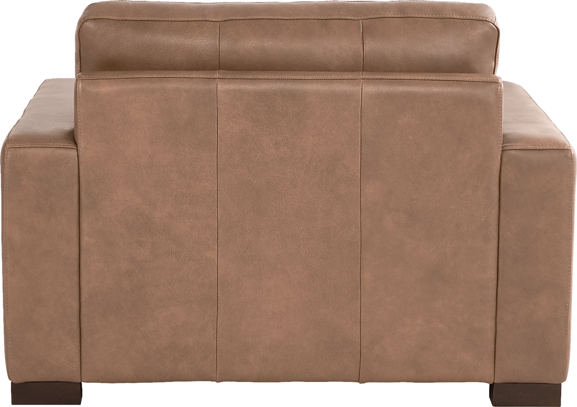 Messina Brown Leather Chair - Image 3
