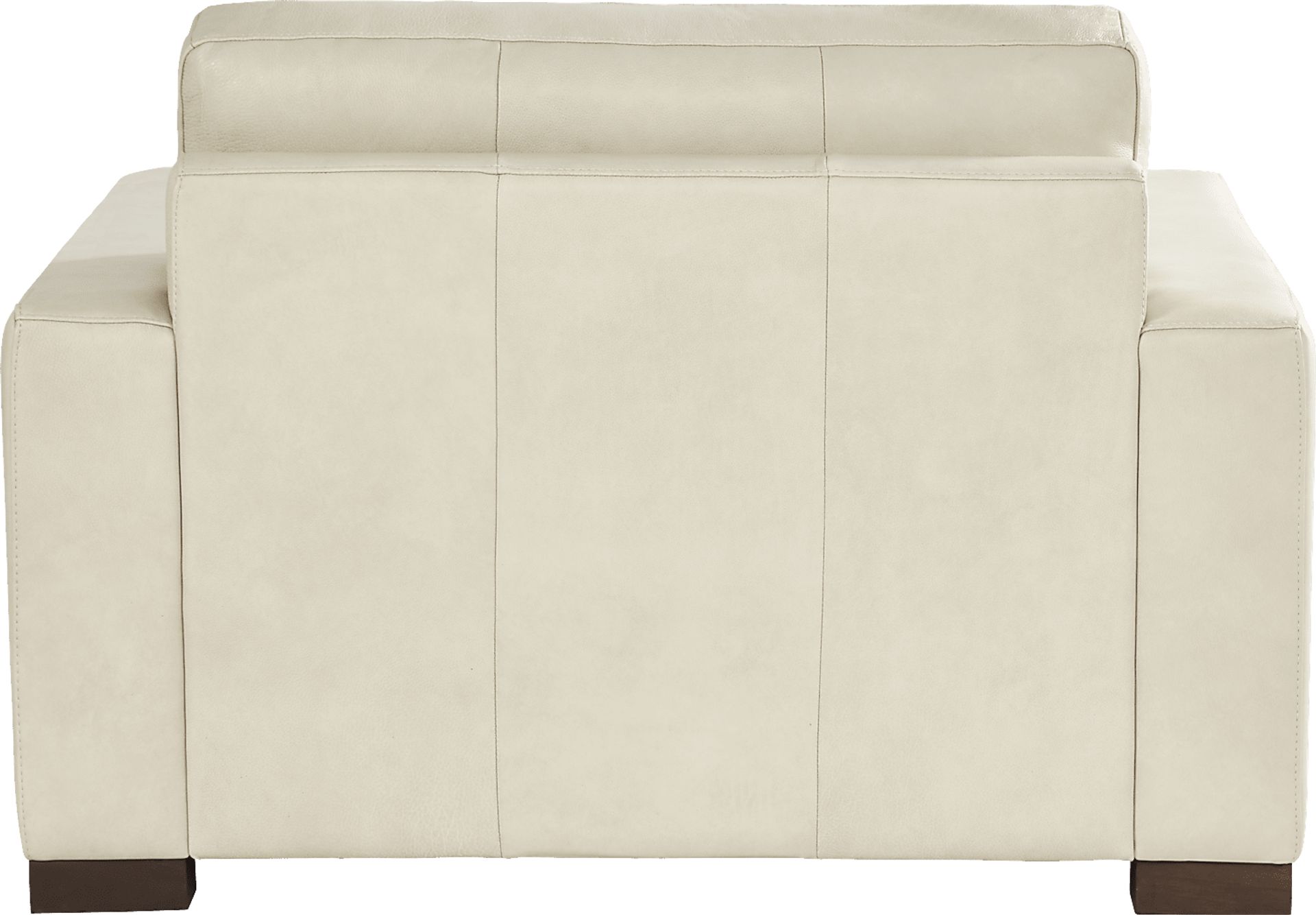 Messina Ivory Leather Chair - Image 3