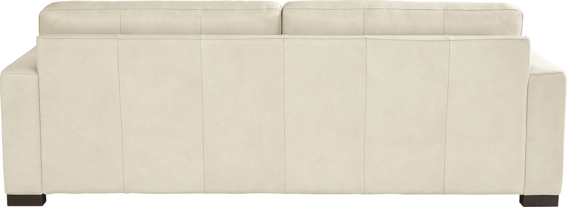 Messina Ivory Leather 5 Pc Living Room - Image 3