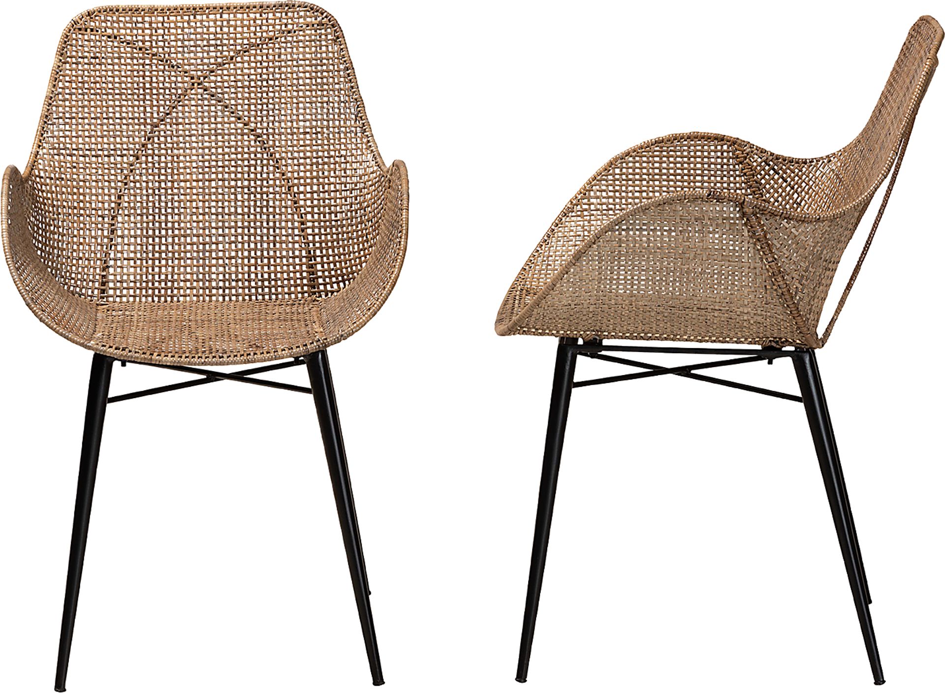Messinia Brown Arm Chair, Set of 2 - Image 7