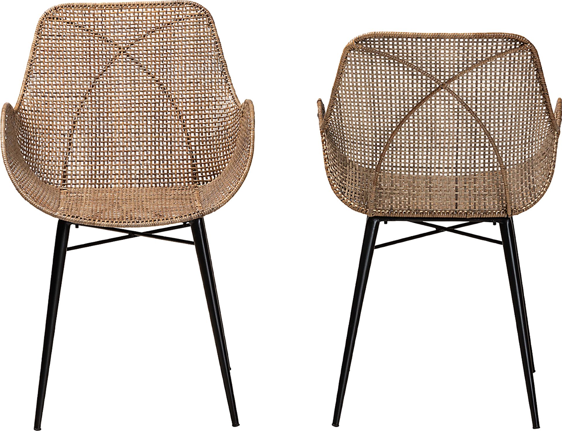 Messinia Brown Arm Chair, Set of 2 - Image 8