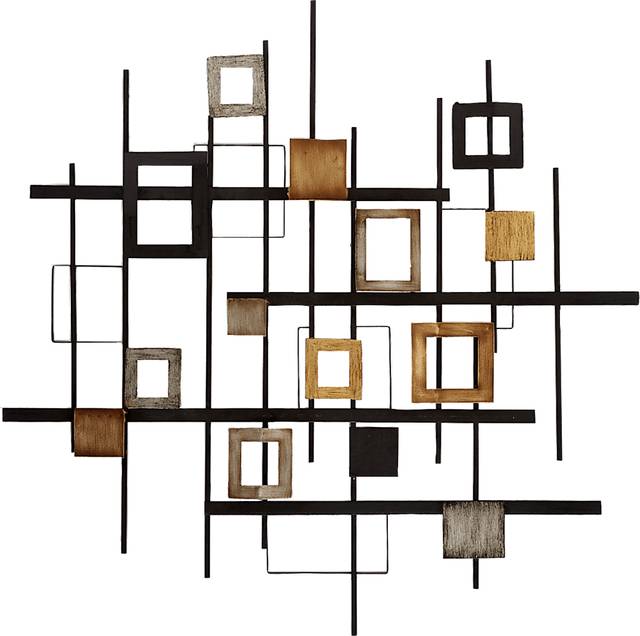 Metal Abstract Brown Wall Decor - Thumbnail - Image 1