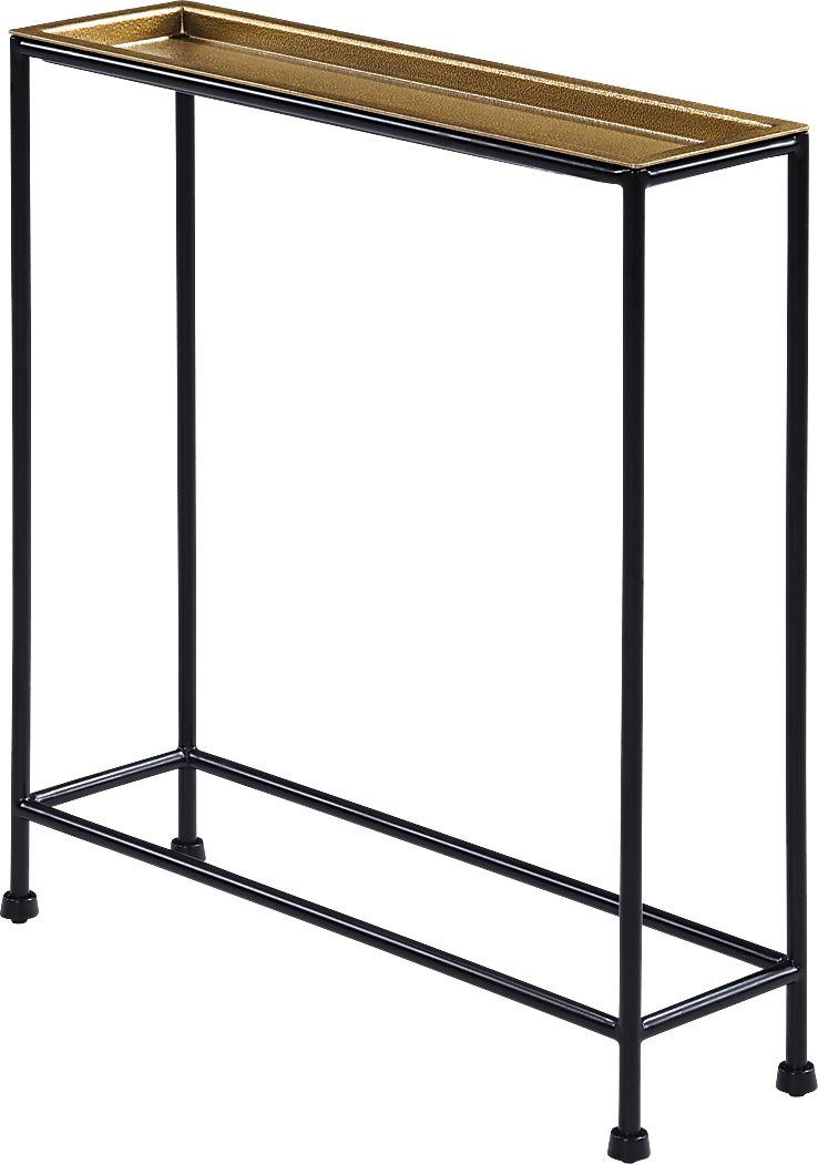 Metia Black Accent Table