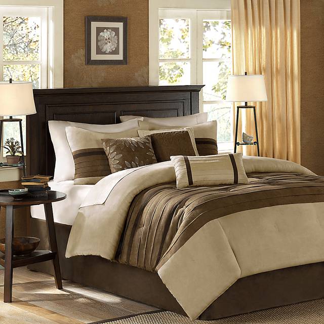 Metina Natural 7 Pc Queen Comforter Set - Thumbnail - Image 2