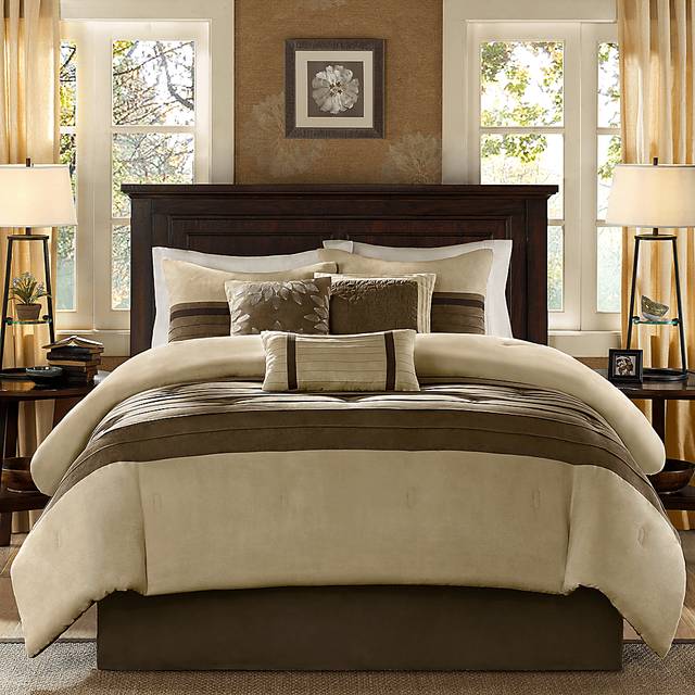 Metina Natural 7 Pc Queen Comforter Set - Thumbnail - Image 1