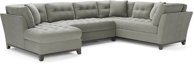 3 pc left arm chaise sectional