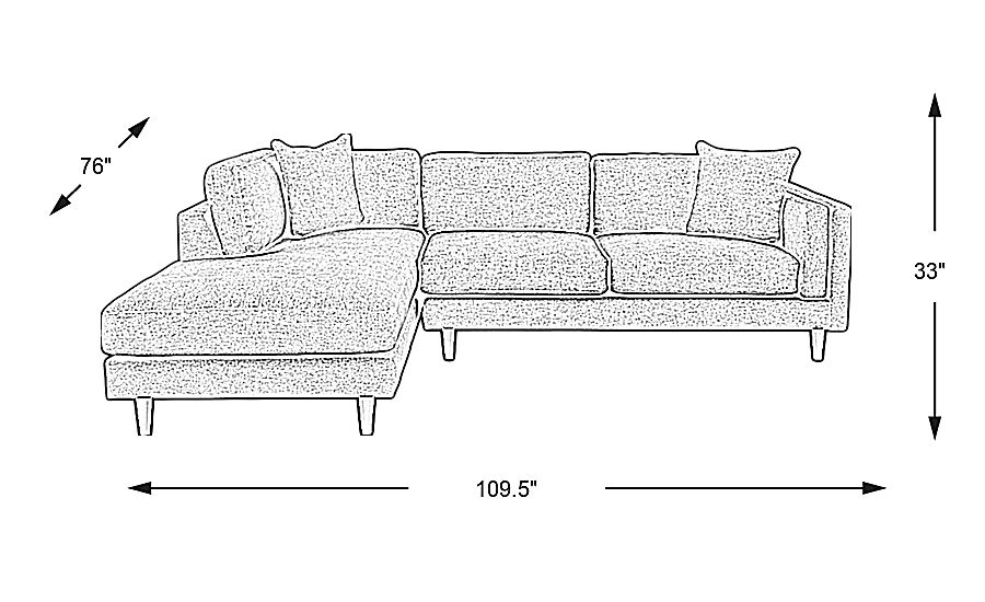 Metro Lounge Dove 2 Pc Sectional Rooms To Go