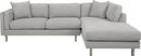 Metro Lounge Dove 5 Pc Sectional Living Room