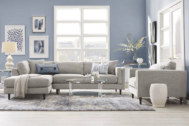 Metro Lounge Dove 5 Pc Sectional Living Room - Thumbnail - Image 1