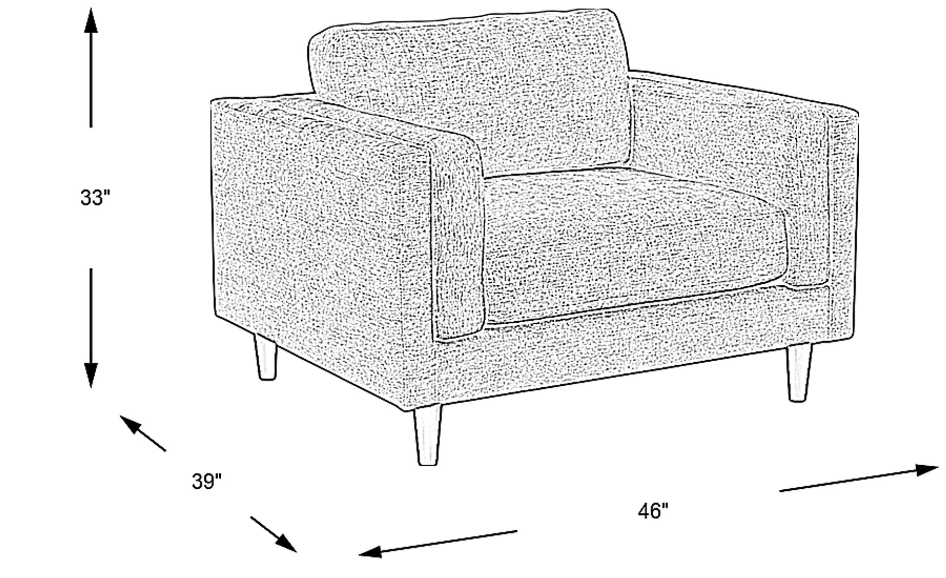 Dimension Image. Please refer to the Dimension Tab on this page for dimension details.