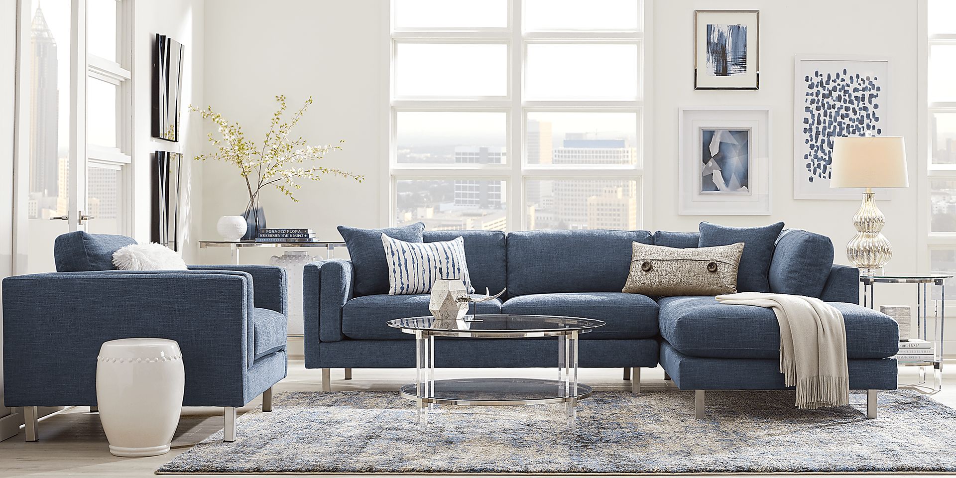 Metro Lounge Sapphire 2 Pc Sectional - Image 2