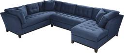 3 pc right arm chaise sectional