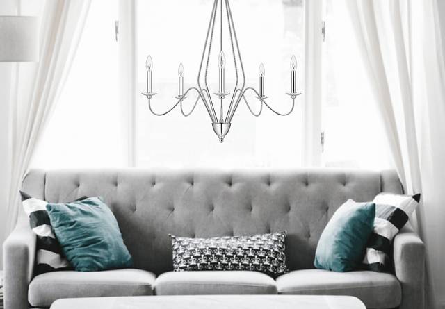 Metron Trail Chrome Chandelier - Thumbnail - Image 2