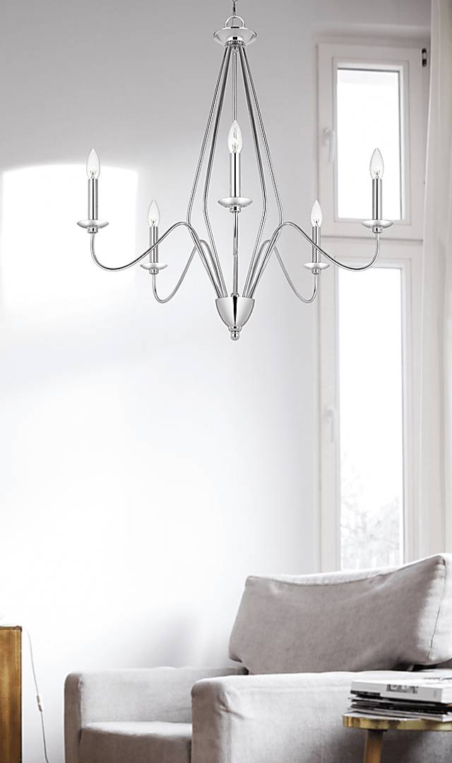 Metron Trail Chrome Chandelier - Thumbnail - Image 3
